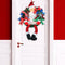 Merry Christmas Santa Claus Front Door Wreath Wall Hanging Pendant Garland