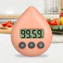 Water Drop Electronic Countdown Digital Timer Study Alarm Clock (Orange)