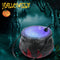 #A Halloween Witch Pot Color Changing Water Fountain Lamp Indoor/outdoor Decorat