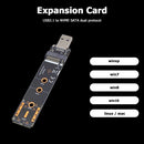 M.2 to USB Adapter M Key M2 PCIe SATA to USB 3.1 Gen 2 Type A SSD Adapter Card