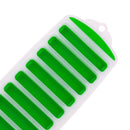 10 Holes Silicone DIY Ice Cube Moulds Long Thumb Chocolate Bar Mold (Green)