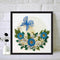DIY Diamond Painting Kit Blue Flower Butterfly Partial Special Shape Drill