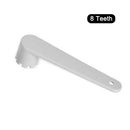 8 Groove Inflatable Boat Kayak Air Valve Wrench Repair Tool (Grey White) Newly