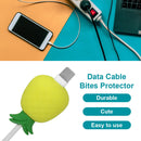 Fruit USB Data Cable Bites Protector Universal Cord Wire Winder (Pineapple)