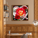 5D DIY Full Square Drill Diamond Painting Rose Heart Rhinestone Artwork Kit
