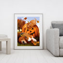 Digital Oil Painting Halloween Animals for Children Hand Painted Art Decoration