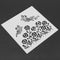 Plastic Cake Flower Spray Stencils DIY Mold Mould Fondant Template(PH-22)