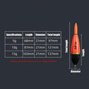 Luminous Fishing Night Float Portable Night Glow Fishing Float (Red Light 5g)