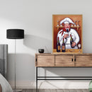 Oil Paint By Numbers Cook Frameless Picture Craft Kits for Home Living Room