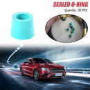 50pcs A/C 1/4 inch Charging Pants Manifold Repair Rubber Sealing O-ring Green