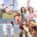 Matching Distance Black Bracelet Men Women Girlfriend Lovers Boyfriend Beads