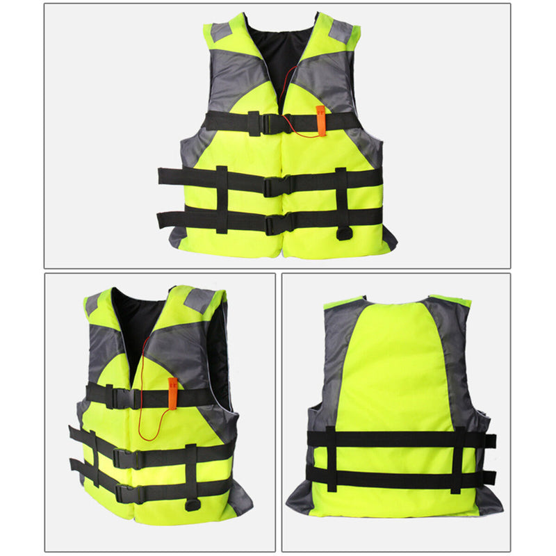 Adults Floating Jacket Lightweight Life Vest for Fishing Swimming (Green) Newly