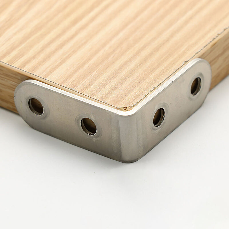 20 Pack Corner Bracket Stainless Steel Right Angle Brackets with 80pcs Screws