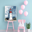 Lighthouse 40x50cm Oil Paint By Numbers Picture DIY Painting M736