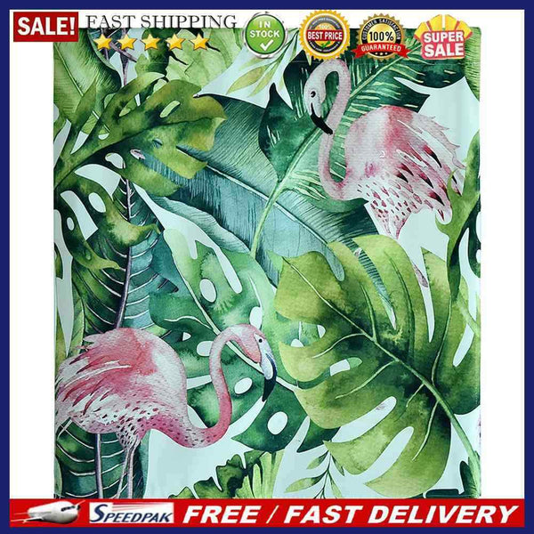 Japanese Digital Printed Short Sheer Kitchen Doorway Curtains Home Decor (E