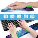Non Slip Mice Pad Wrist Rest Mouse Mat Keyboard Pad Memory Foam For PC Laptop