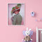 Diamond Paint Partial Special Drill Top Hat Lady Rhinestone Picture (Y071) Newly