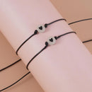 2Pcs/Set Luminous Bracelets Love Lucky Beads Friendship Couple Bracelet Adjusta`
