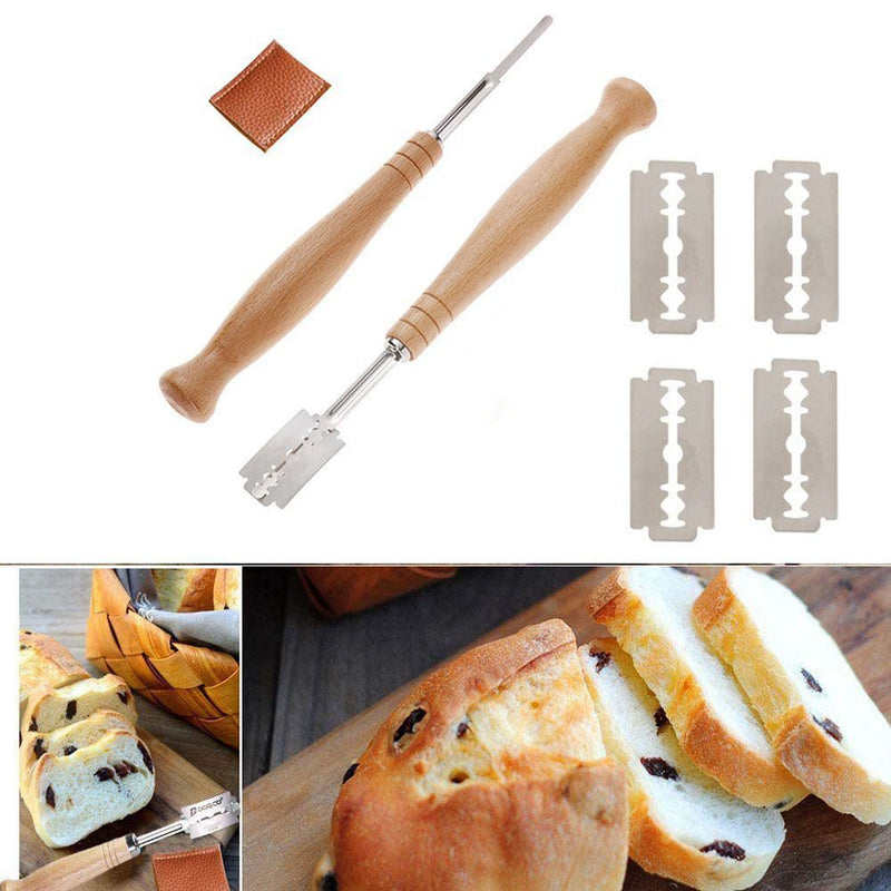 Bread Lame Cutter French Bread Scorer Dough Scoring Tools with Leather Bag