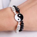 Retro Couple Lover Bracelets Chinese Style Yin Yang Alloy Cord Women Men Gift