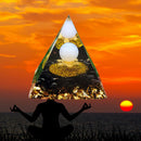 Crystal Energy Generator Pyramid Healing Stone Positive Energy Collect (F)