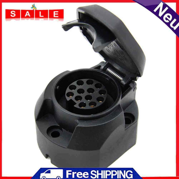 Everpert 13 Pin Plastic Euro Outlet Pendant Plug Trailer Clutch Light