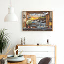 55x40cm 5D DIY Full Round Drill Diamond Painting World in Painting Home Decor