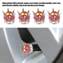 Diamond-Encrusted Crown Auto Valve Caps Universal Car Wheel Tire Valve Cover Cap