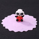 Cartoon Silicone Cup Cover Clear Cherry Heat-resistant Reusable Lid (Bear)