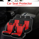 Car Seat Cover Set Butterfly Pattern for 2 Bucket Seats+Bench Seat (Red) Newly