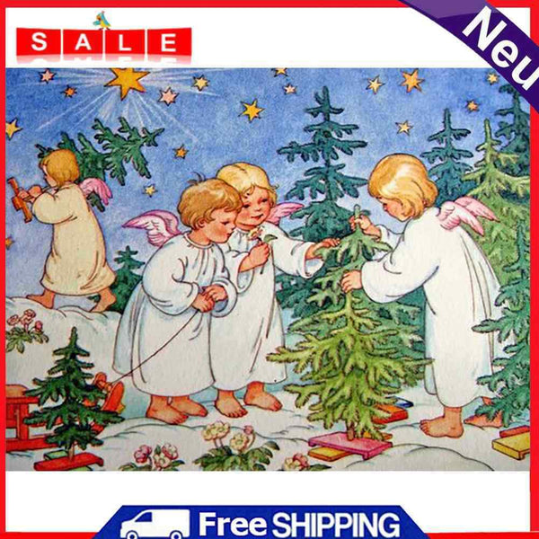 5D DIY Plant Tree Full Round Diamond Painting Mosaic Kits Wall Art Crafts Decor