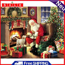 Oil Painting By Numbers Acrylic Handmade Santa Claus Puppy Digital Picture Decor