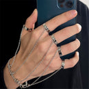 Fashion Jewelry Hand Strap Geometric Bangle Wrist Chain Ring Punk Bracelet