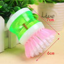 Mini Automatic Liquid Filling Brush Pot Brush Cleaning Brush Dishwashing Brush