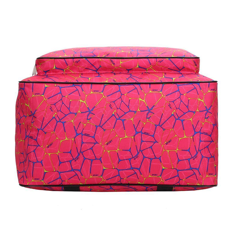 Unisex Large Capacity Travel Portable Tote Sewing Machine Bags(Rose Red)