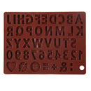 DIY Silicone Chocolate Mold Letters Number Chocolate Non-stick Baking Mold