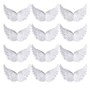 12pcs Angel Wing Craft DIY Plastic Hanging Angel Wings Christmas Tree Decoration