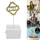 Cake ATM Happy Birthday - Money Cake Dispenser Box Kits Pull Cake Out Money D2V0