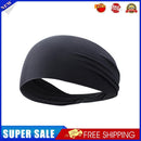 Sports Headband Men Women Running Quick Drying Elastic Hair Band (Black)