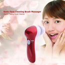 6"" 1 Sonic Vibration Massager Face Cleaning Brush Exfoliating Facial Cleaner