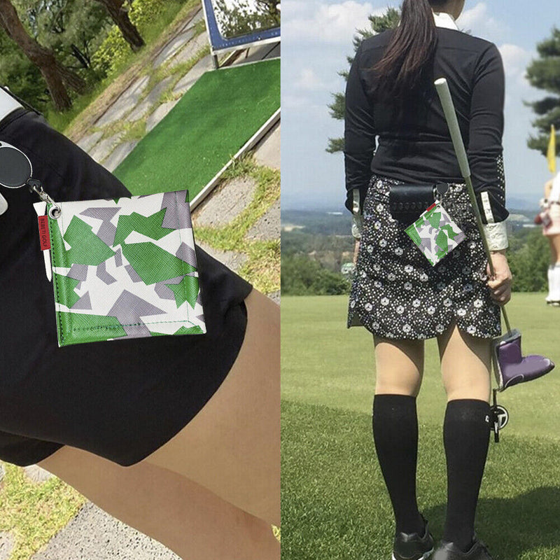 Camouflage Golf Ball Club Head Cleaning Towels Double-Sided with Carabiner Ho