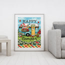 11CT Printed Full Embroidery Dining Car Needlework DIY Cotton Craft Home Decor