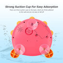 Blowfish Bubble Machine Suction Cup for Wall Baby Bath Shower Toys (Red) Newly