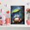 Rain Owl Oil Paint by Numbers Hand Painted Frameless Picture Home DIY Ornam