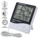With Clock LCD Digital Thermometer Humidity Meter Temperature Meter Hygrometer