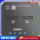 MAIWO K3016S Type C Hard Drive Docking M.2 SSD SATA Dual Bay Station (EU)