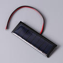 4V 0.2W Mini 2-Wire Epoxy Solar Panel 8 Solar Cells for Solar Projects 3x1 in