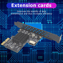 ASM3142 Chip 10Gbps USB3.1 Type-E Riser USB2.0 PCI-E 3.0 X2 Adapter (Right)