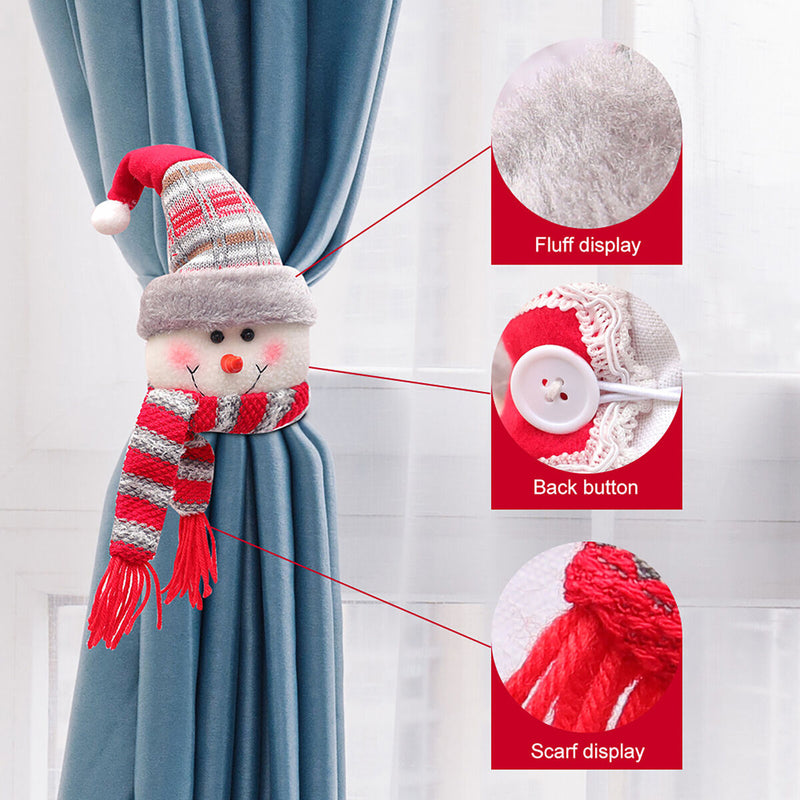 Creative Christmas Rubber Band Curtain Buckle for Home Living Room Bedroom Decor