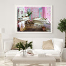 5D DIY Full Drill Round Shape Bathtub Rhinestone Diamond Drawing Home Decoration